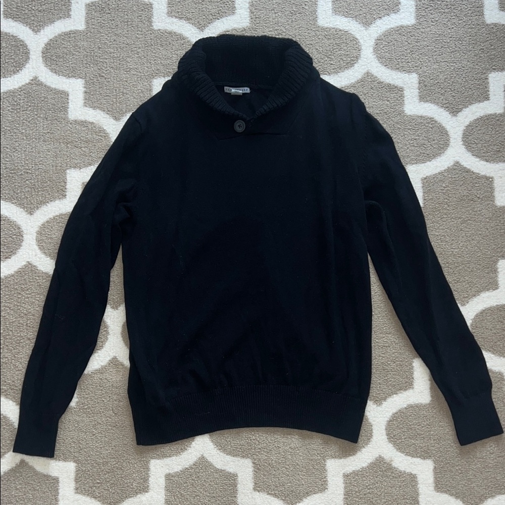 Paraphrase Black Cowl Neck Sweater